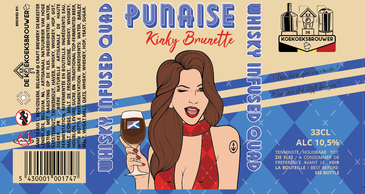 Punaise Kinky Brunette etiket