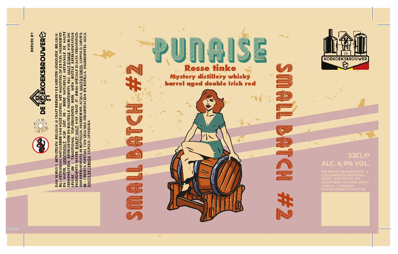 Small Batch #2 – Rosse Tinke Whisky Barrel Aged etiket