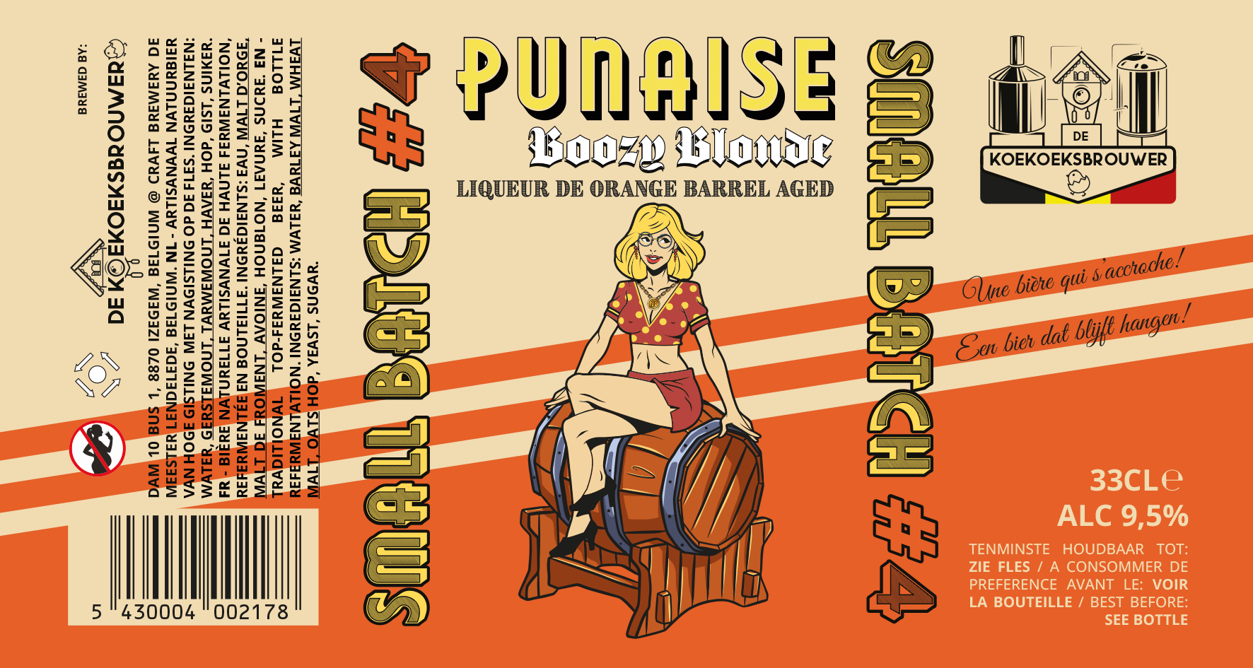Small Batch #4 – Boozy Blonde Liqueur d'Orange Barrel Aged etiket